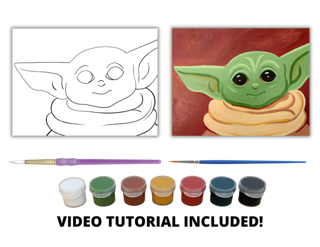Baby Yoda Painting Kit