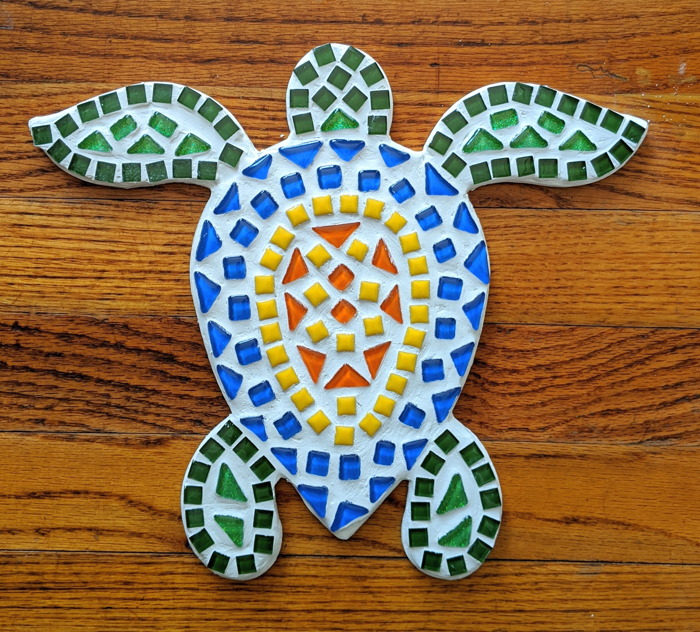 8x8 Palm Tree & Turtle Mosaic Kit Two Kits Art & Collectibles Mosaics ...